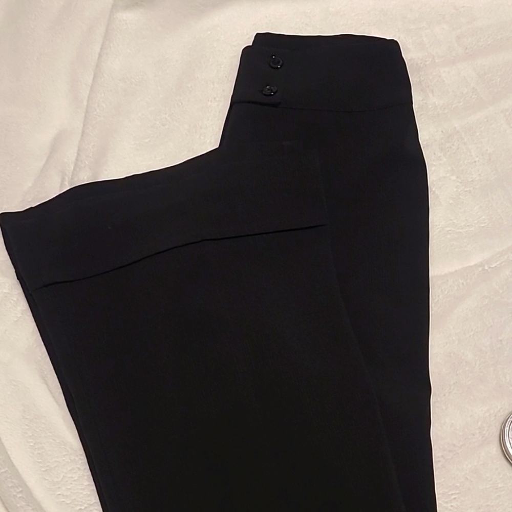 Black Pants, Low Rise, Light weight fabric, flared bottoms